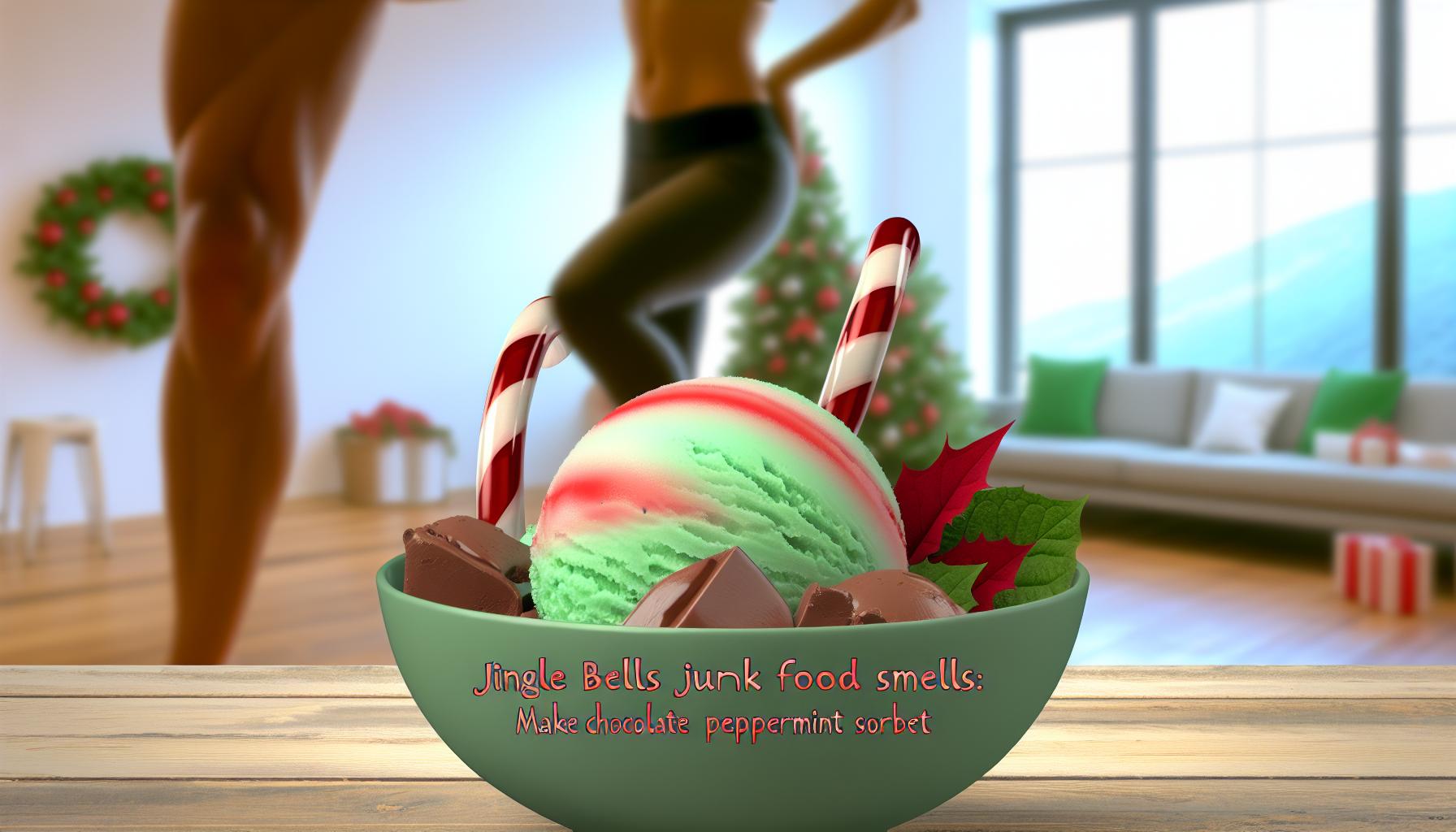 Jingle Bells Junk Food Smells: Make Chocolate Peppermint Sorbet